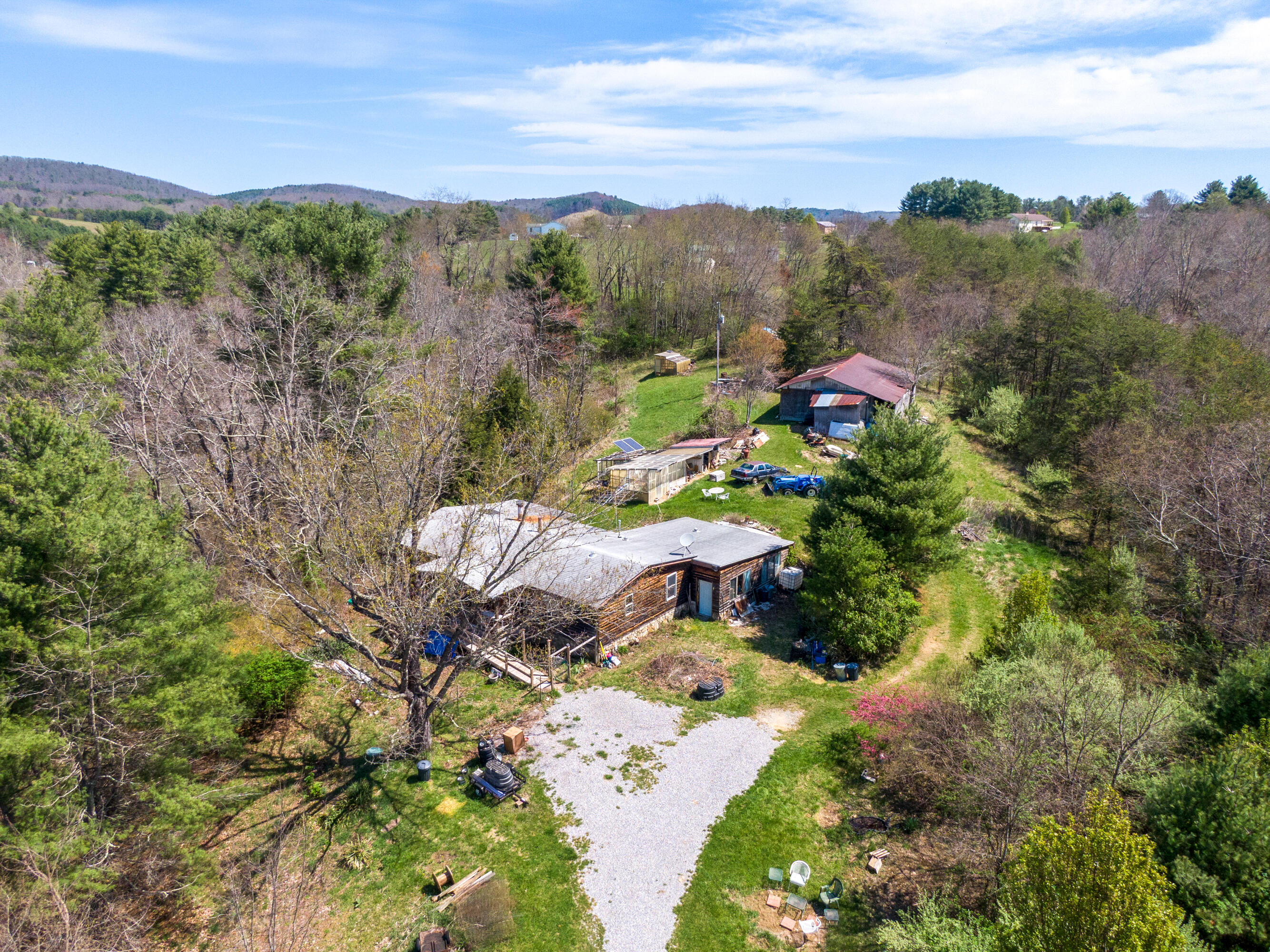 4610 Brush Creek Road Riner, VA 24149 - Photo 6 of 24 a view of a lot of trees and houses