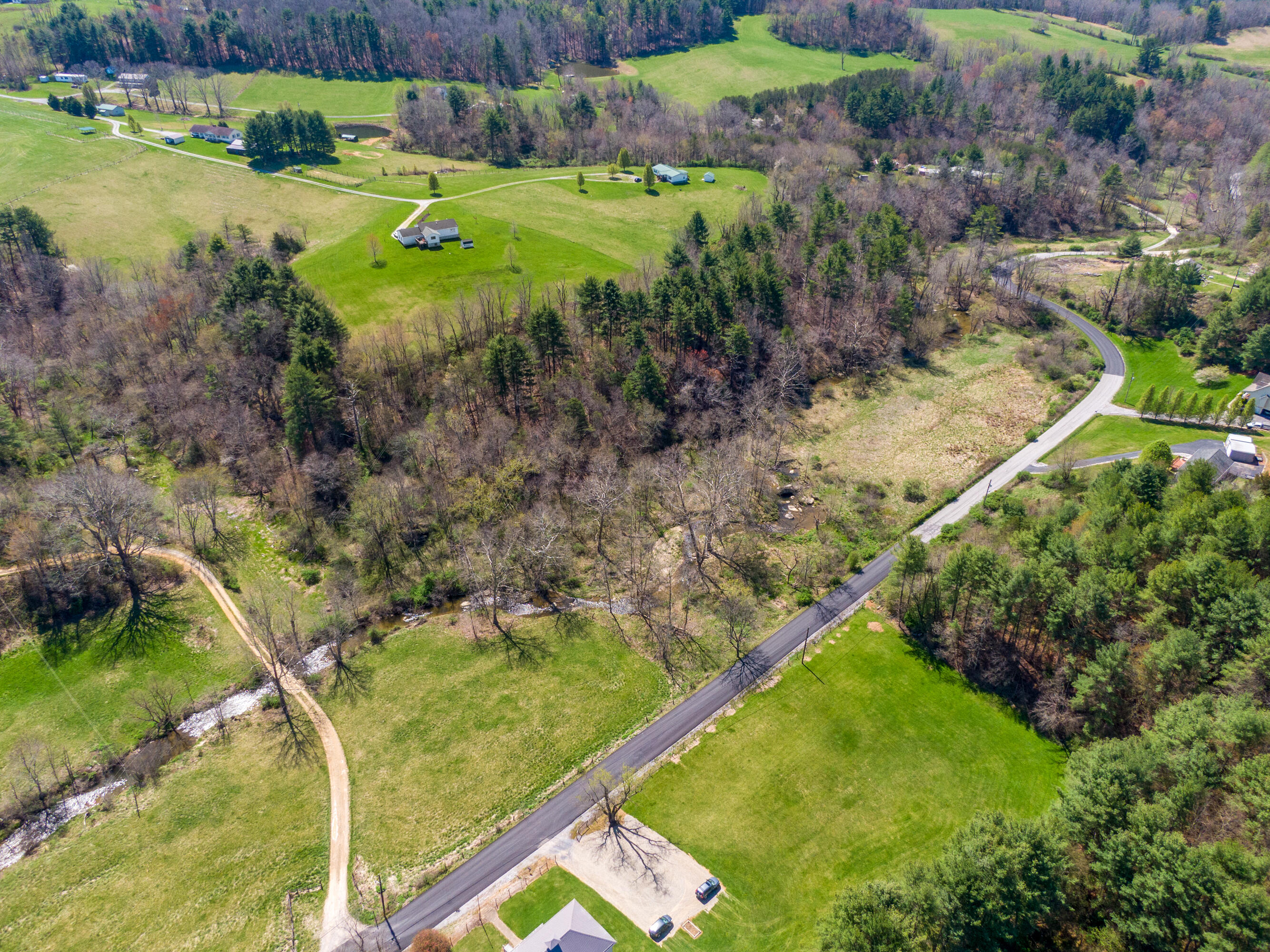 4610 Brush Creek Road Riner, VA 24149 - Photo 8 of 24 a view of a backyard with plants and lake view