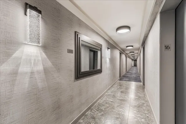 a view of a city with tall buildings in the background