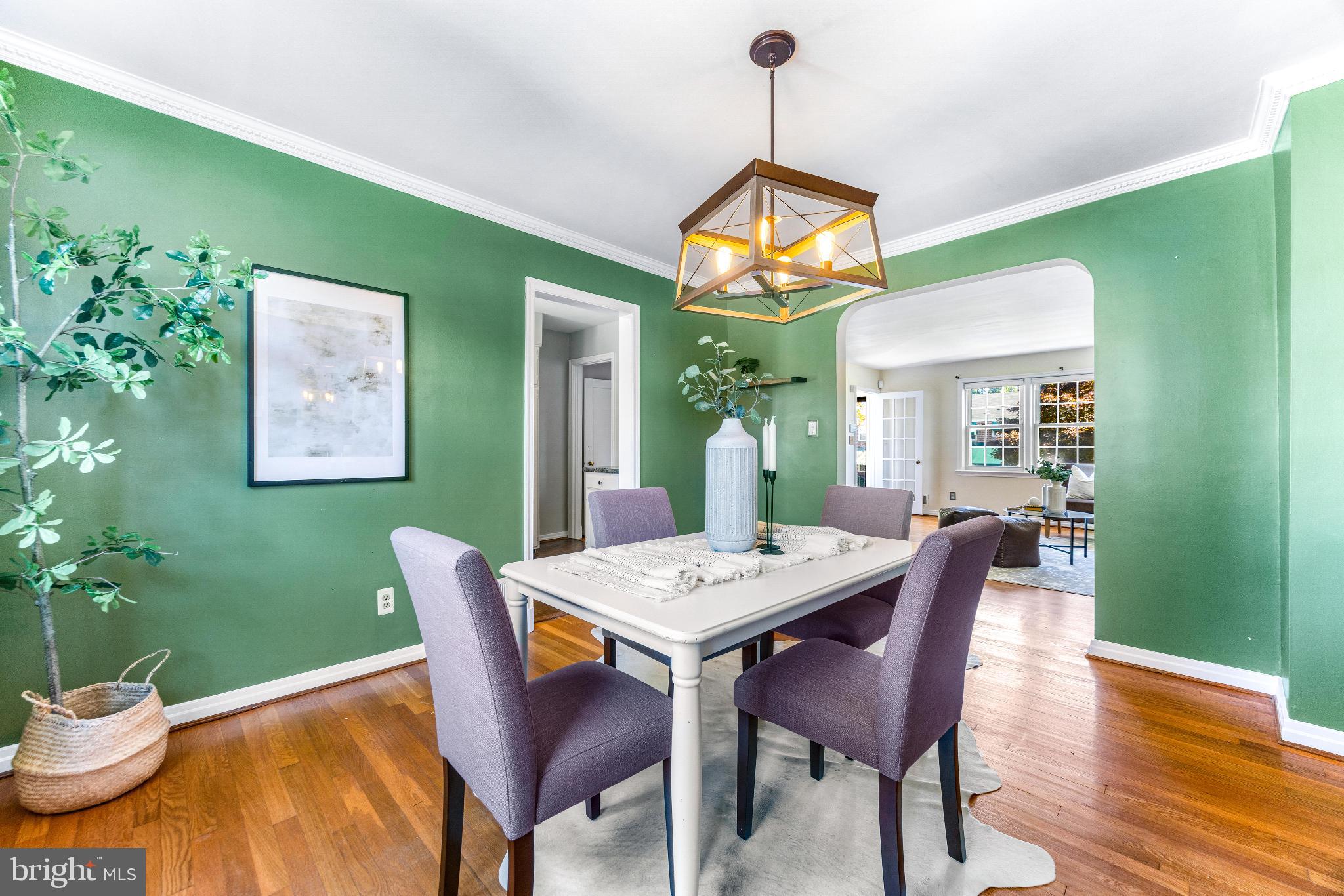 1815 Loch Shiel Road Towson, MD 21286 - Photo 7 of 32 a view of a dining room with furniture window and wooden floor