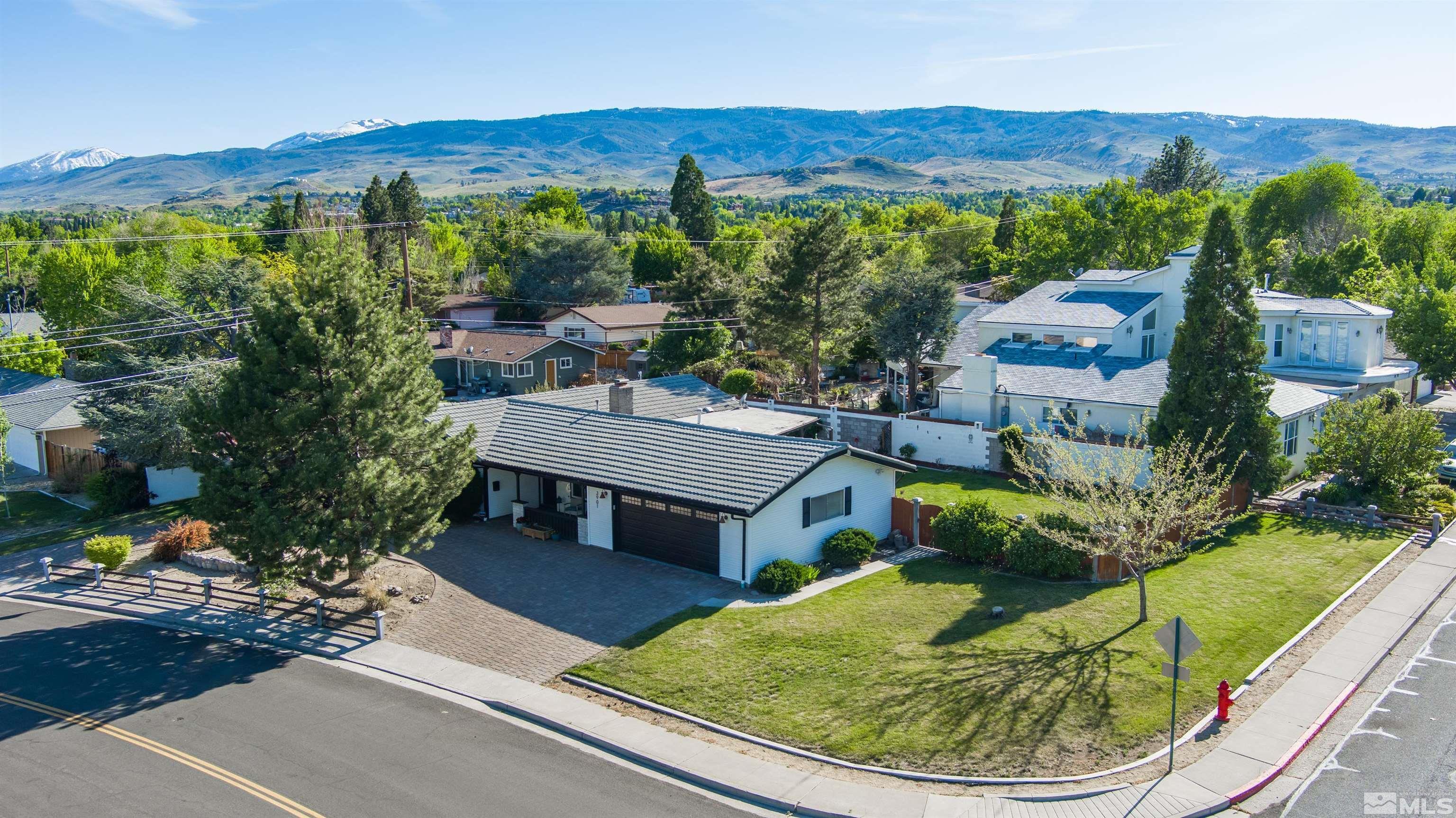 3901 Warren Way Reno, NV 89509 - Photo 4 of 40 an aerial view of a house with garden