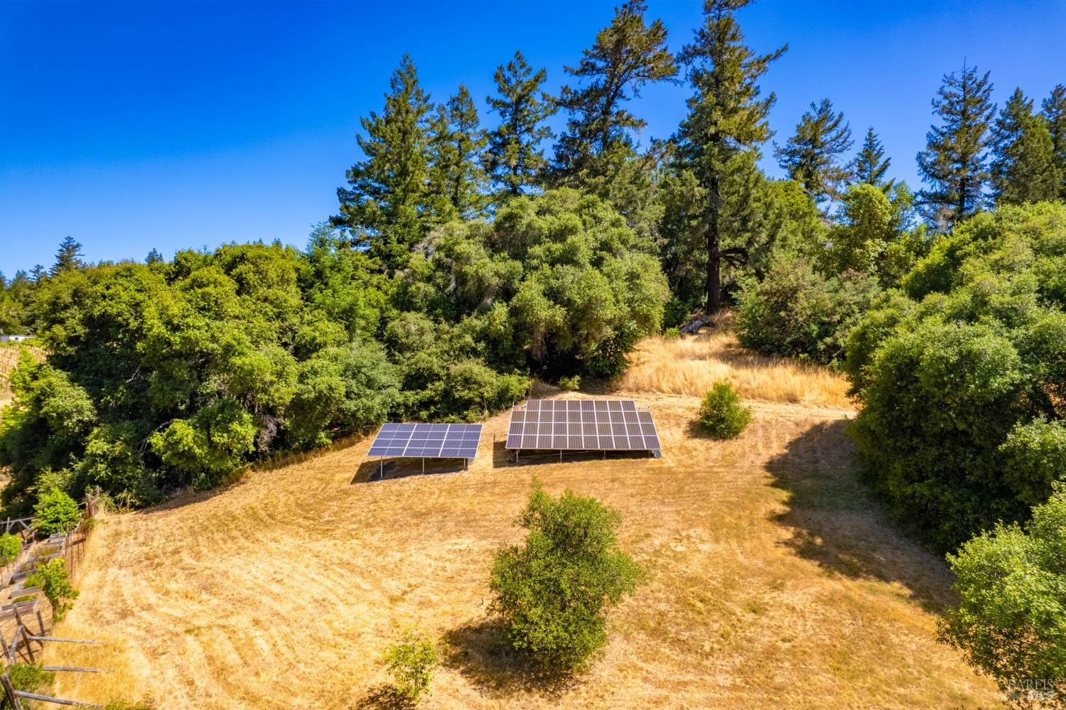 2151 Highway 128 Philo, CA 95466 - Photo 47 of 55 The On-Grid Solar System (Total 5.6 kW, Net Metered) offers minimal PG&E bills and Whole-House Generators for the Main & Guest houses provide security during power outages.
