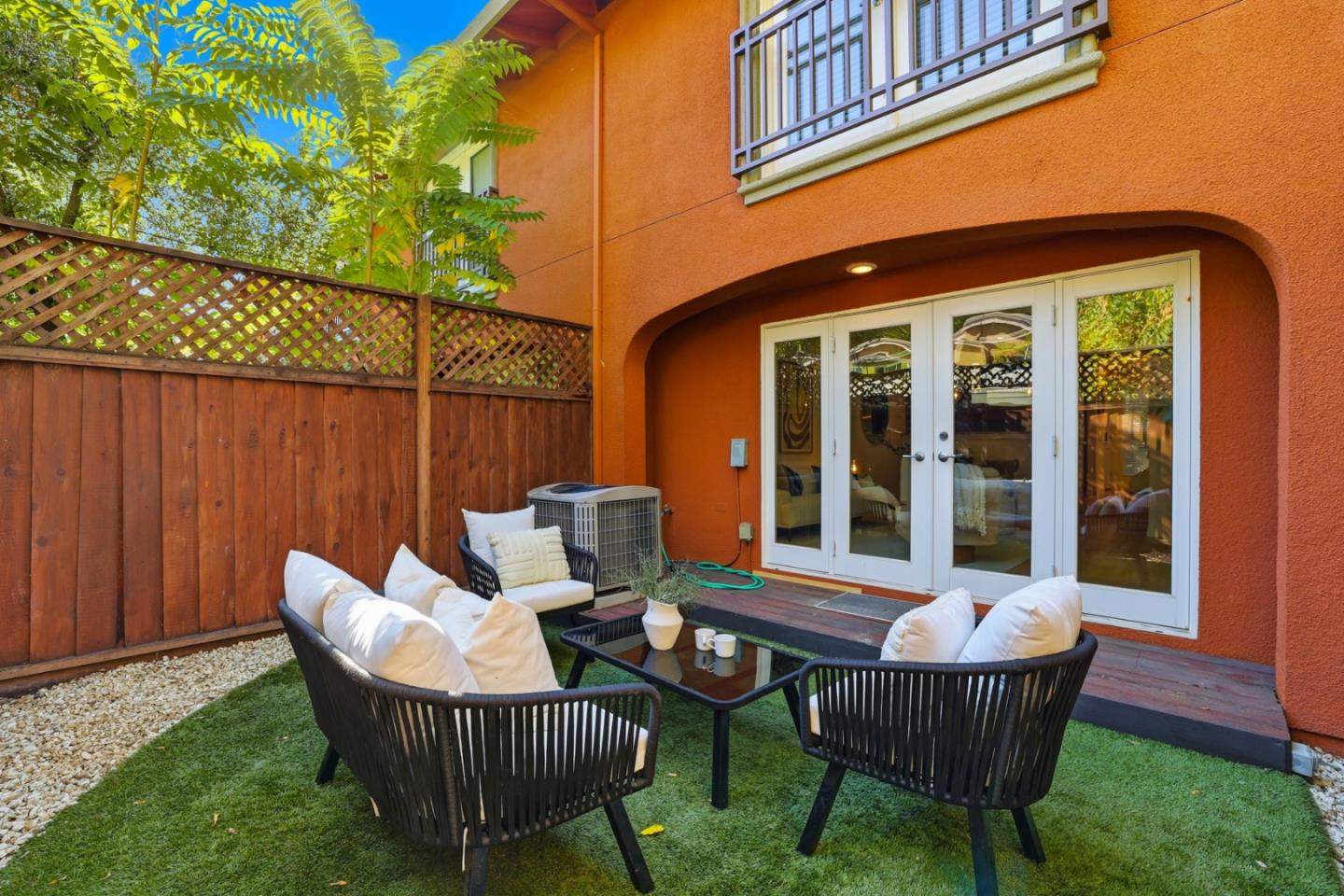 1835 Palm View Place, Unit 105 Santa Clara, CA 95050 - Photo 28 of 49 a view of a chair and table in the backyard