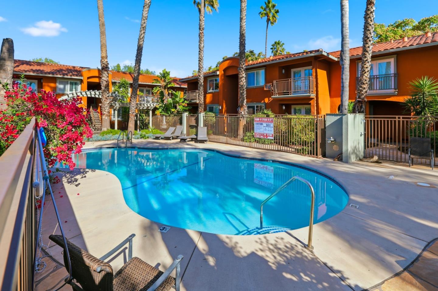 1835 Palm View Place, Unit 105 Santa Clara, CA 95050 - Photo 32 of 49 a view of a chairs and table in the patio