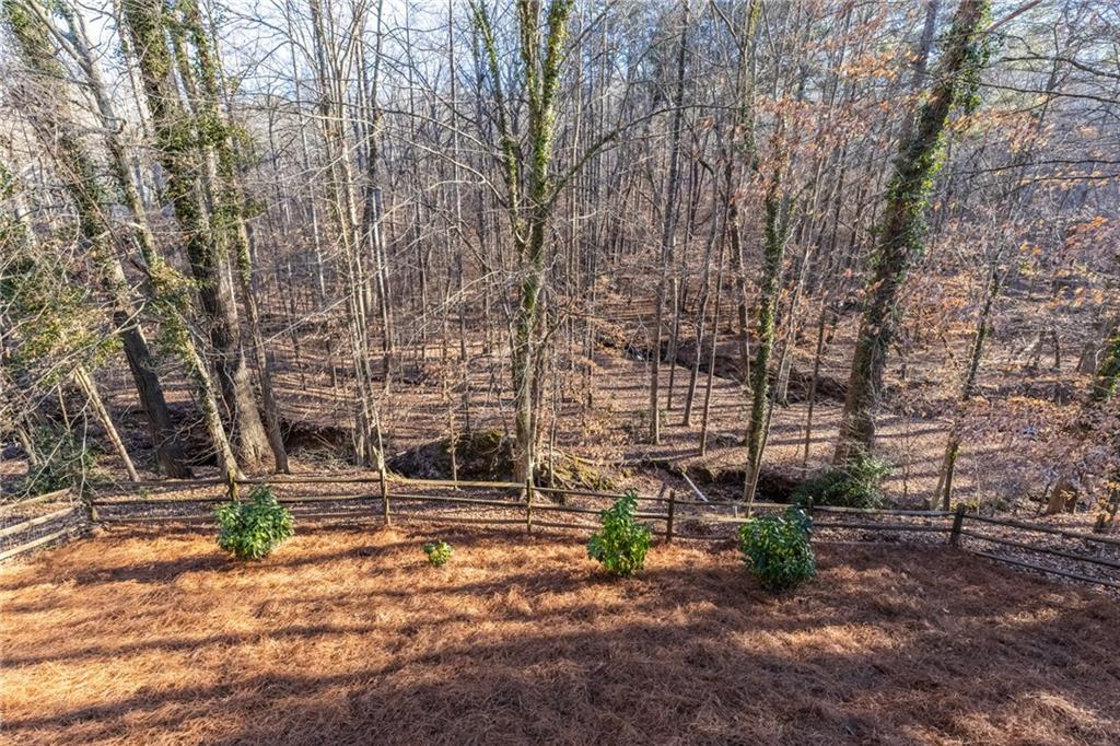 705 Springview Court Roswell, GA 30076 - Photo 73 of 79 a backyard of a house with lots of green space