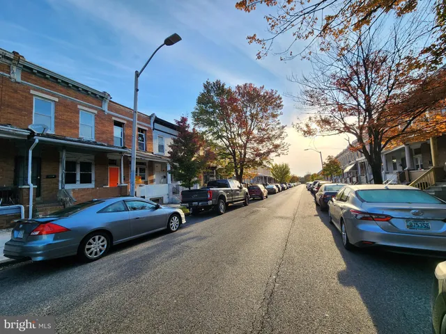 a car parked in front of a house