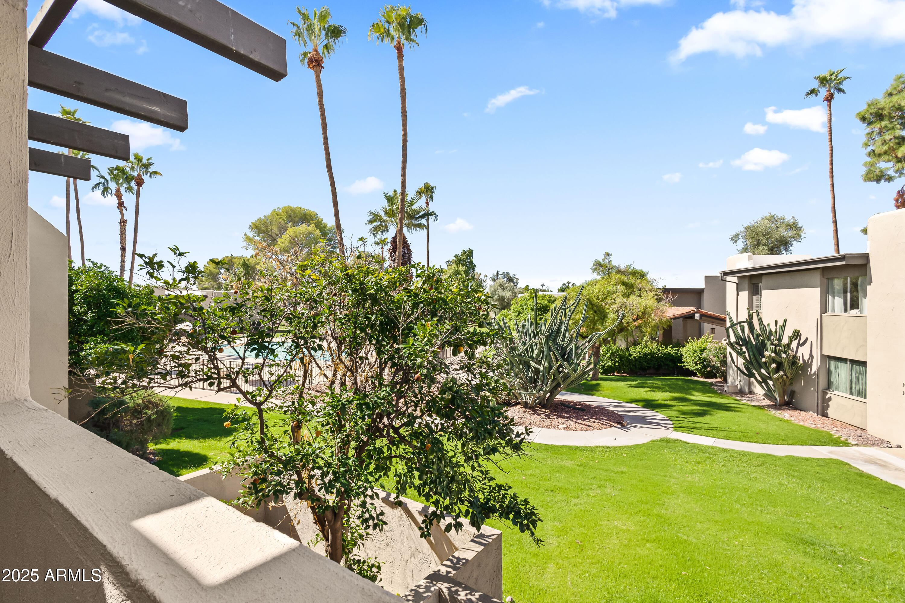 4201 East Camelback Road, Unit 100 Phoenix, AZ 85018 - Photo 7 of 24 Community Views From Balcony