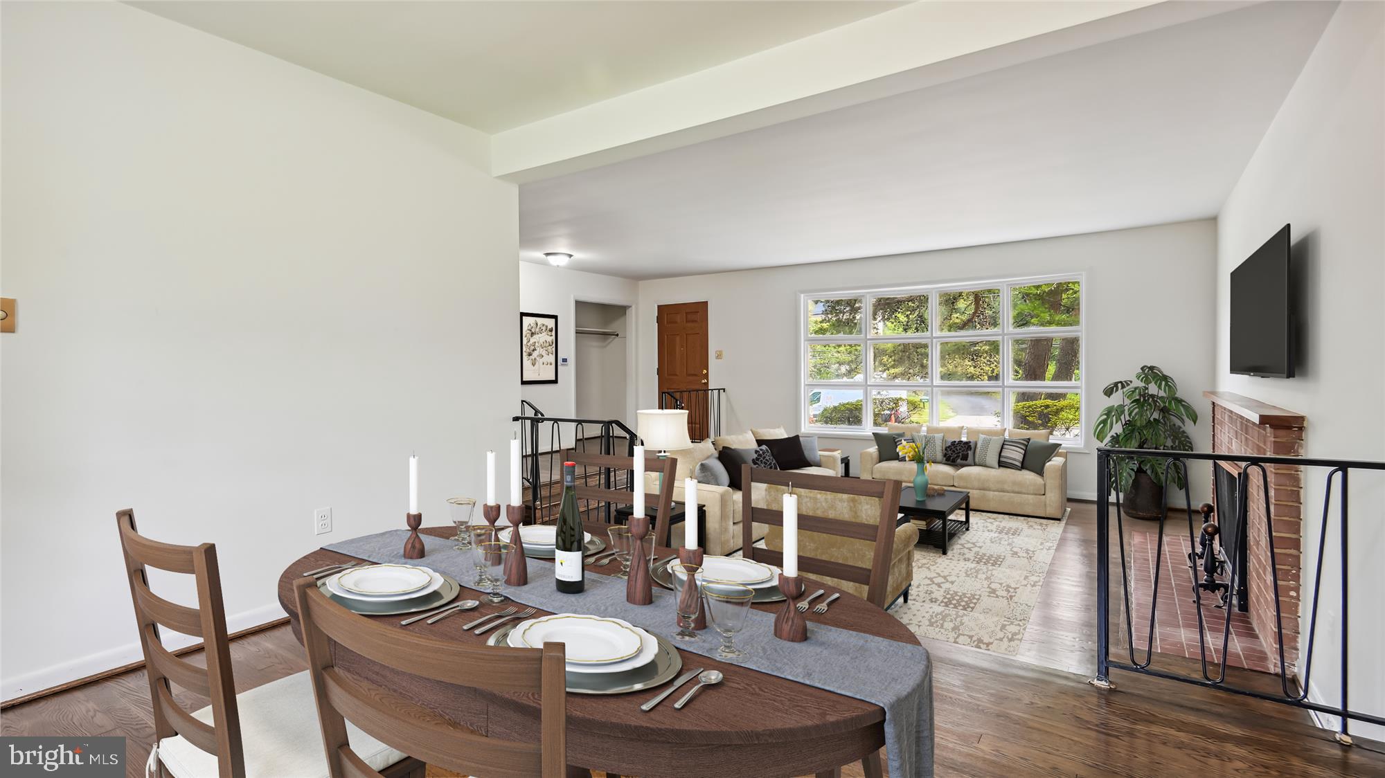 4404 Seminary Road Alexandria, VA 22304 - Photo 12 of 43 View from dining room into living room
