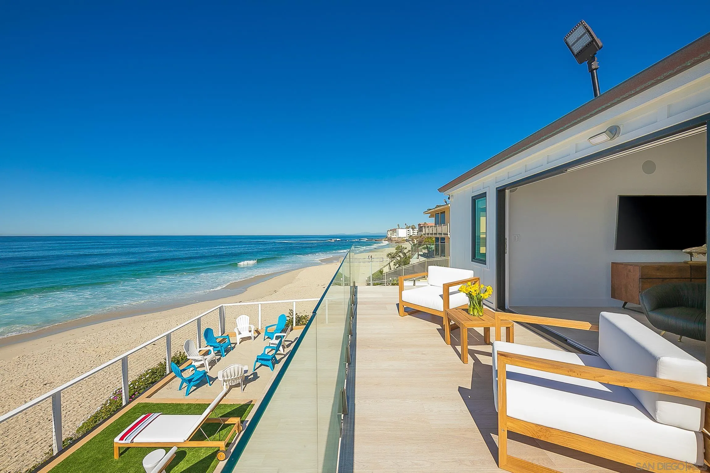 303 Sea Lane La Jolla, CA 92037 - Photo 26 of 61 a view of swimming pool with seating area