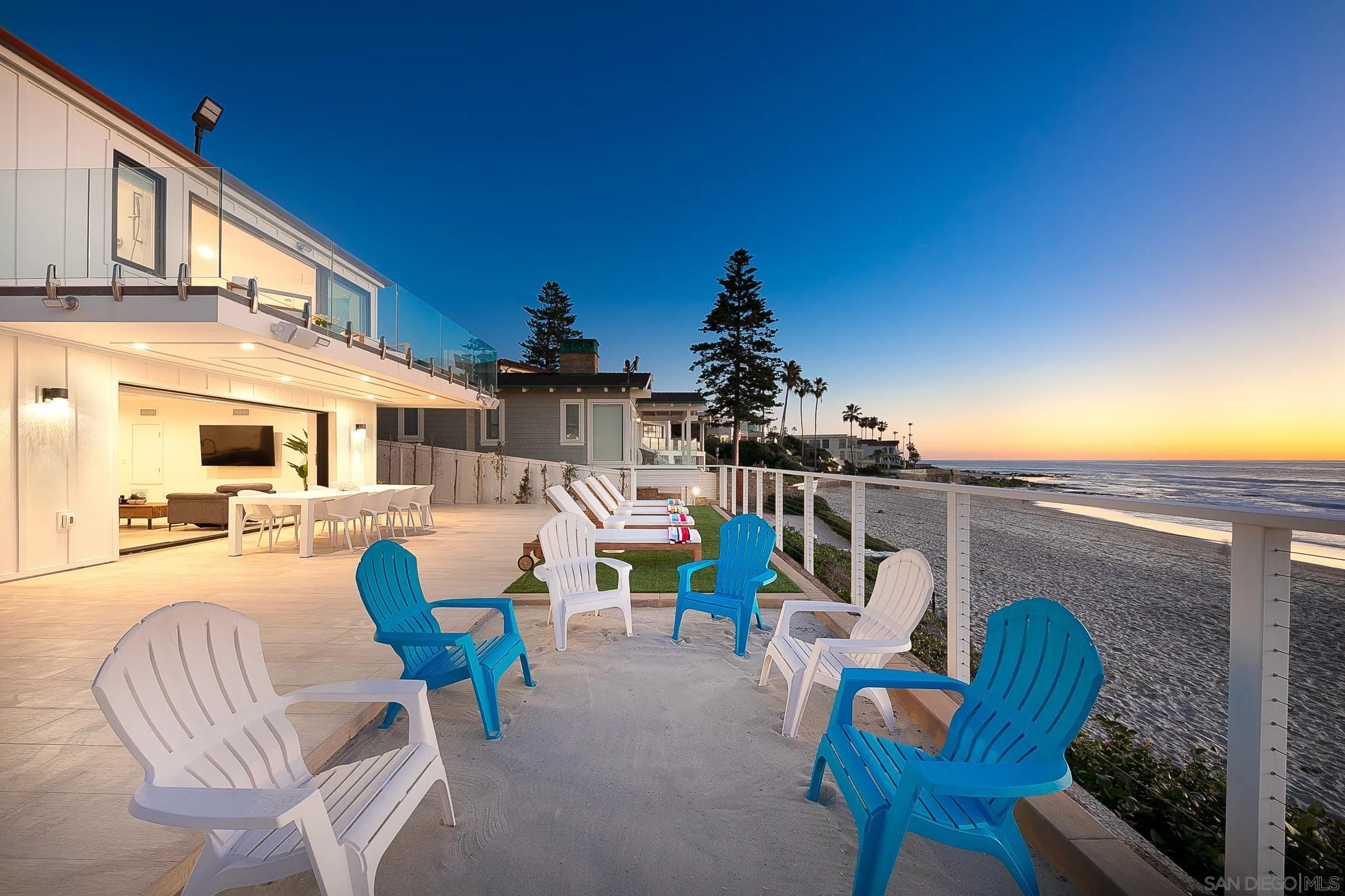 303 Sea Lane La Jolla, CA 92037 - Photo 54 of 61 a front view of a house with outdoor seating