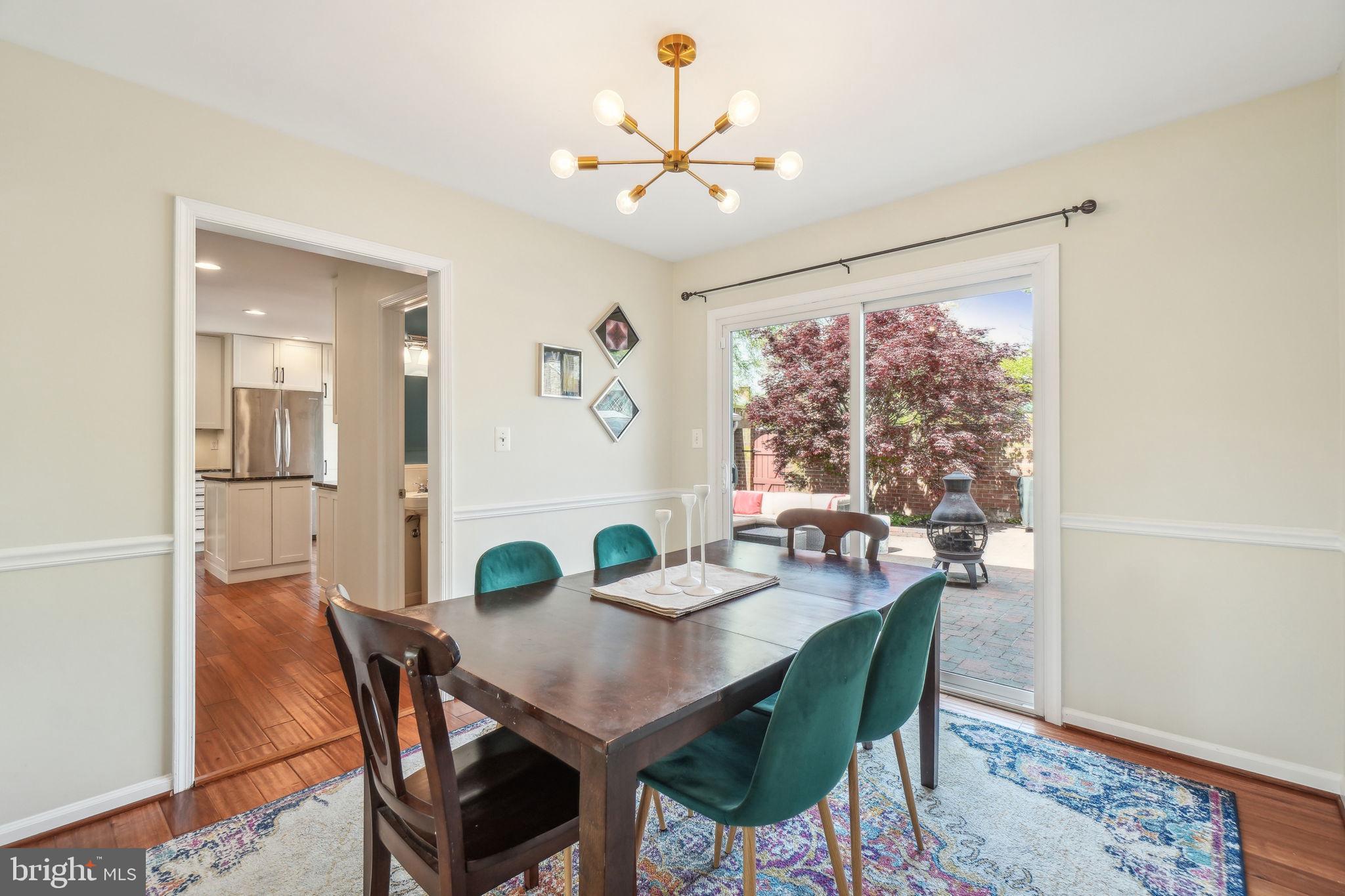 8248 Carrleigh Parkway Springfield, VA 22152 - Photo 7 of 45 a view of a dining room with furniture window and outside view