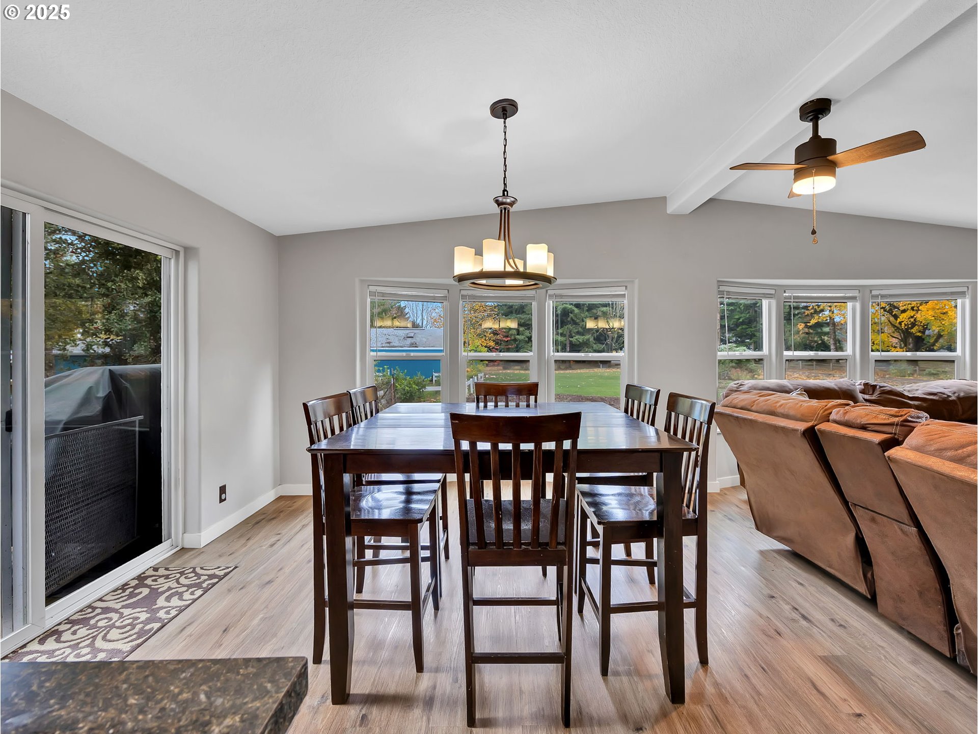 23754 South Bard Road Estacada, OR 97023 - Photo 10 of 39 a view of a dining room with furniture window and wooden floor
