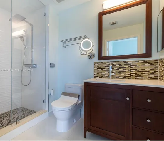 a view of a terrace with sky view