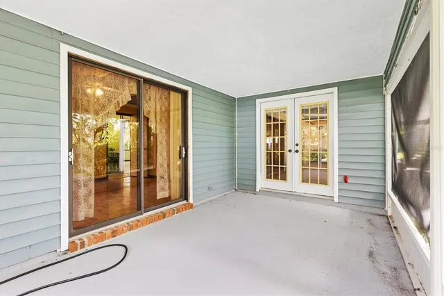 a house with trees in front of it