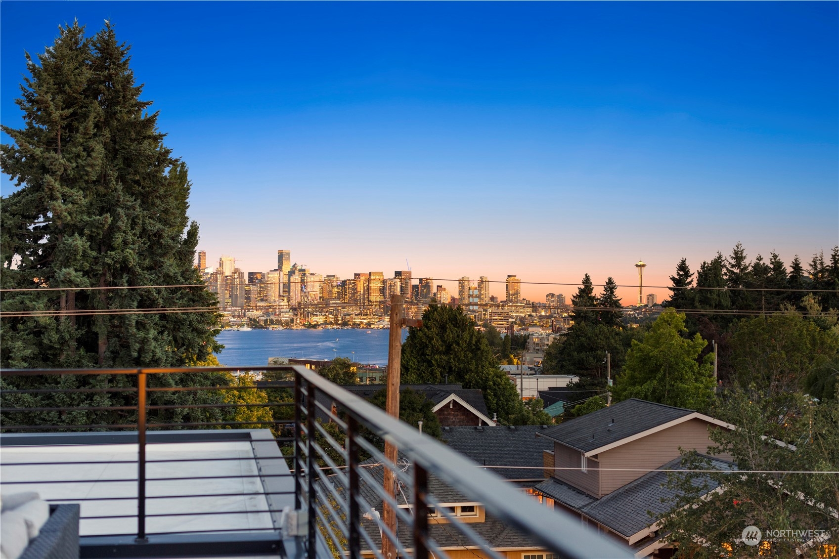 2308 North 38th Street Seattle, WA 98103 - Photo 17 of 40 a view of a balcony with city view