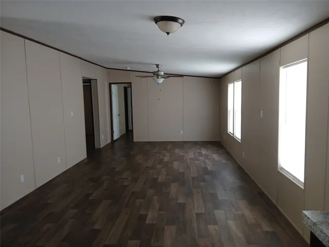 a view of a livingroom with a hard wood floor