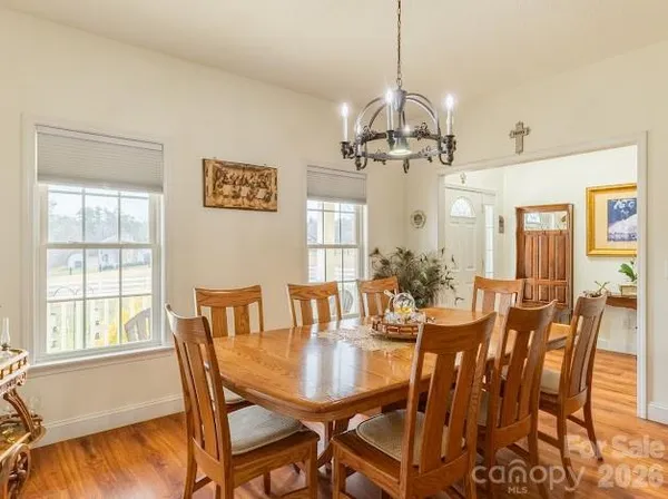 a view of livingroom with furniture and wooden floor