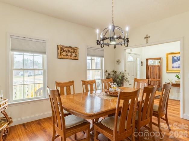 3131 Christie Road Hudson, NC 28638 - Photo 16 of 48 a view of a dining room with furniture window and outside view