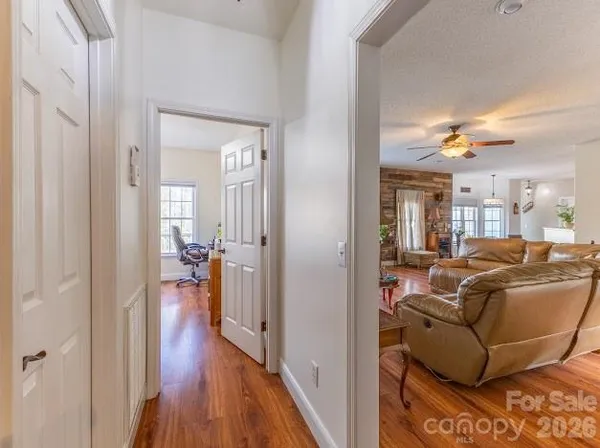a view of a livingroom with furniture and window