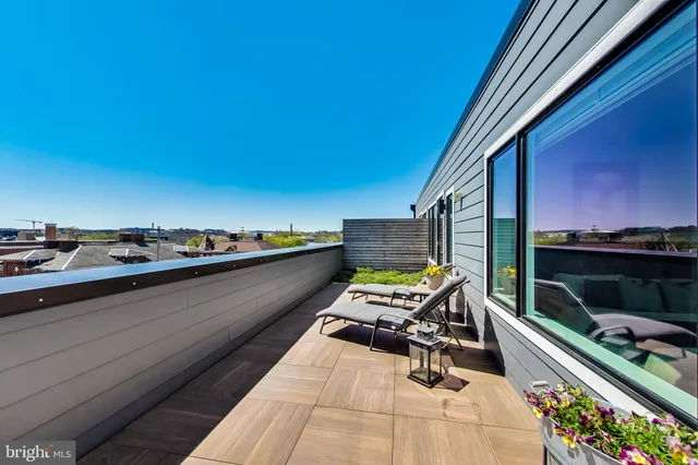 a view of outdoor space with seating area