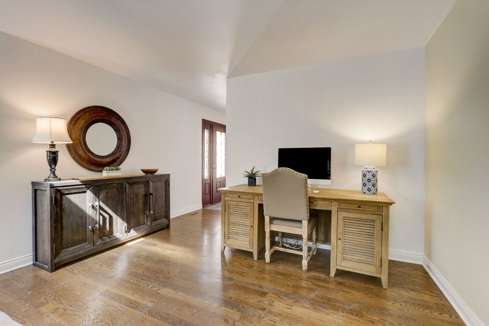1514 Applegate Drive Naperville, IL 60565 - Photo 18 of 51 a living room with furniture a flat screen tv and a fireplace