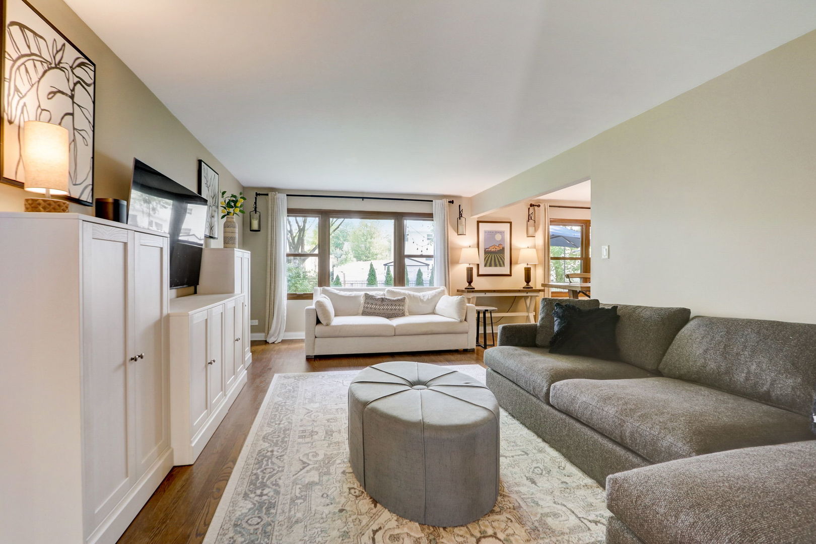 1514 Applegate Drive Naperville, IL 60565 - Photo 5 of 51 a living room with furniture and a flat screen tv