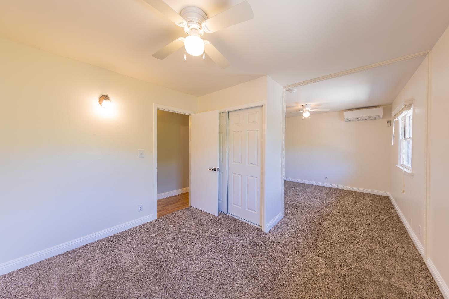 1073 Shippee Lane Ojai, CA 93023 - Photo 19 of 28 an empty room with a ceiling fan and a window