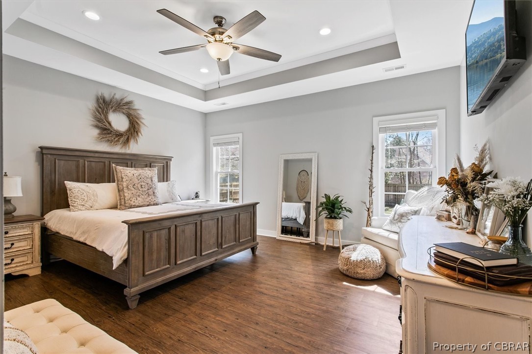 8532 Little England Road Hayes, VA 23072 - Photo 30 of 44 Primary bedroom with tray ceilings