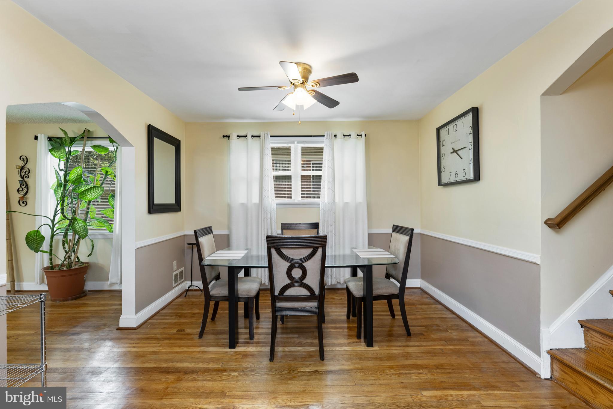 123 Walnut Street Northwest Washington, DC 20012 - Photo 4 of 38 a view of a dining room with furniture window and wooden floor