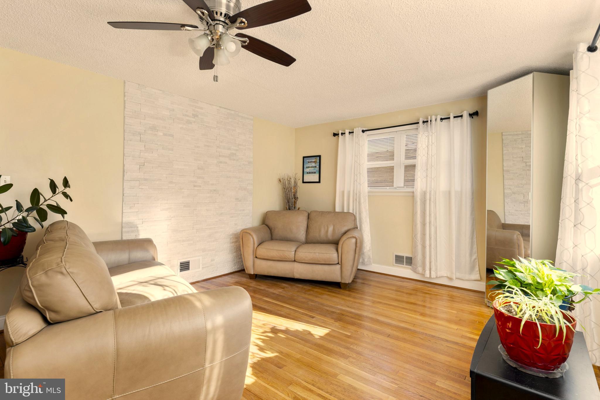 123 Walnut Street Northwest Washington, DC 20012 - Photo 6 of 38 a living room with furniture and a potted plant