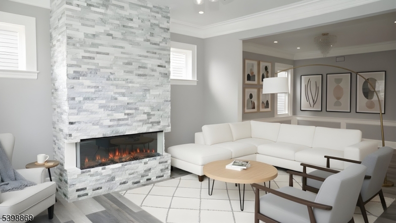 65 Poe Avenue Newark, NJ 07106 - Photo 1 of 18 a living room with furniture and a fireplace