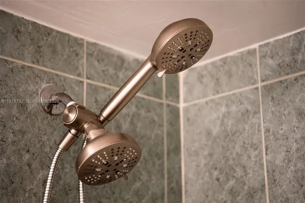 a close view of bathroom shower