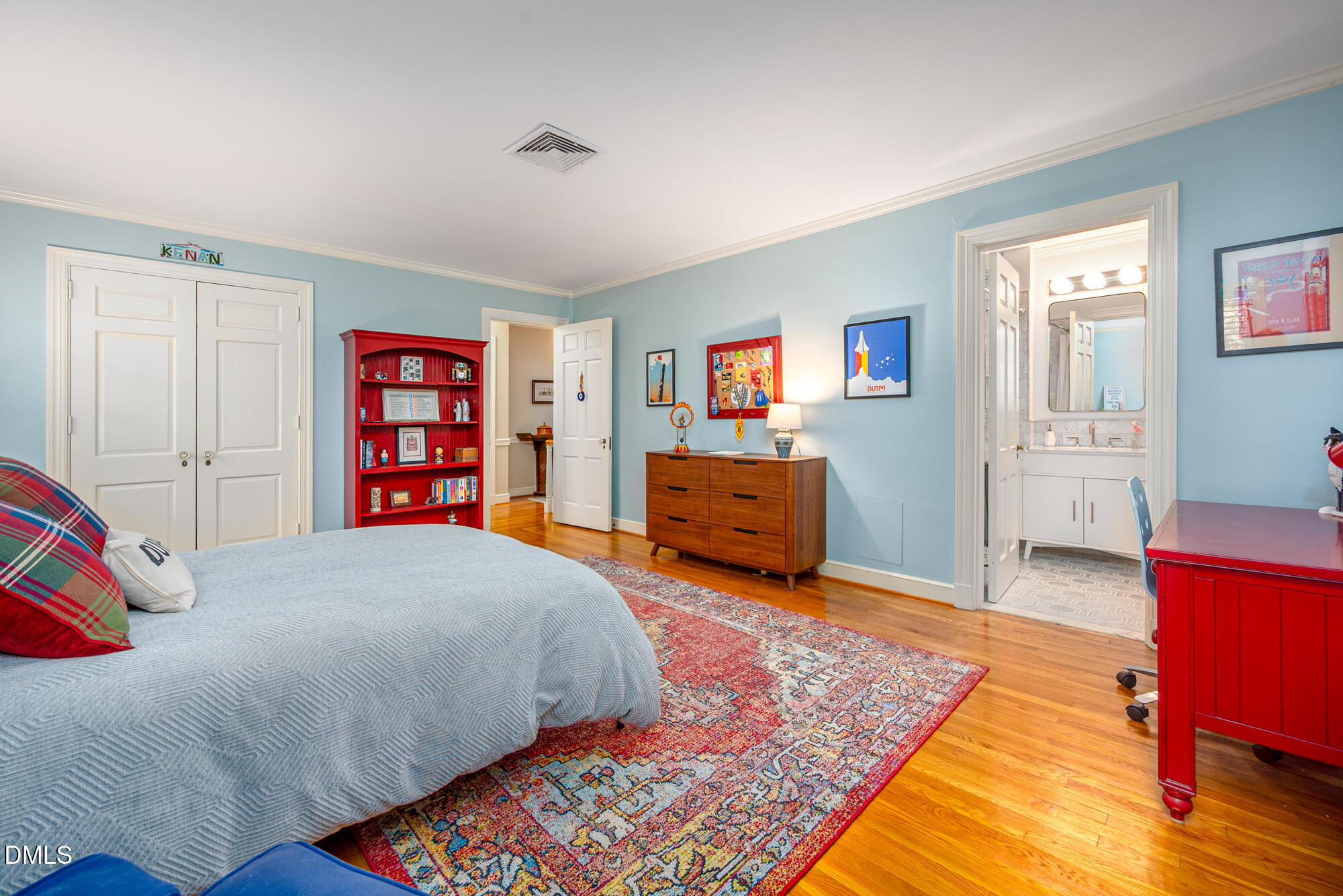 64 Beverly Drive Durham, NC 27707 - Photo 28 of 71 a bed room with a bed and a television