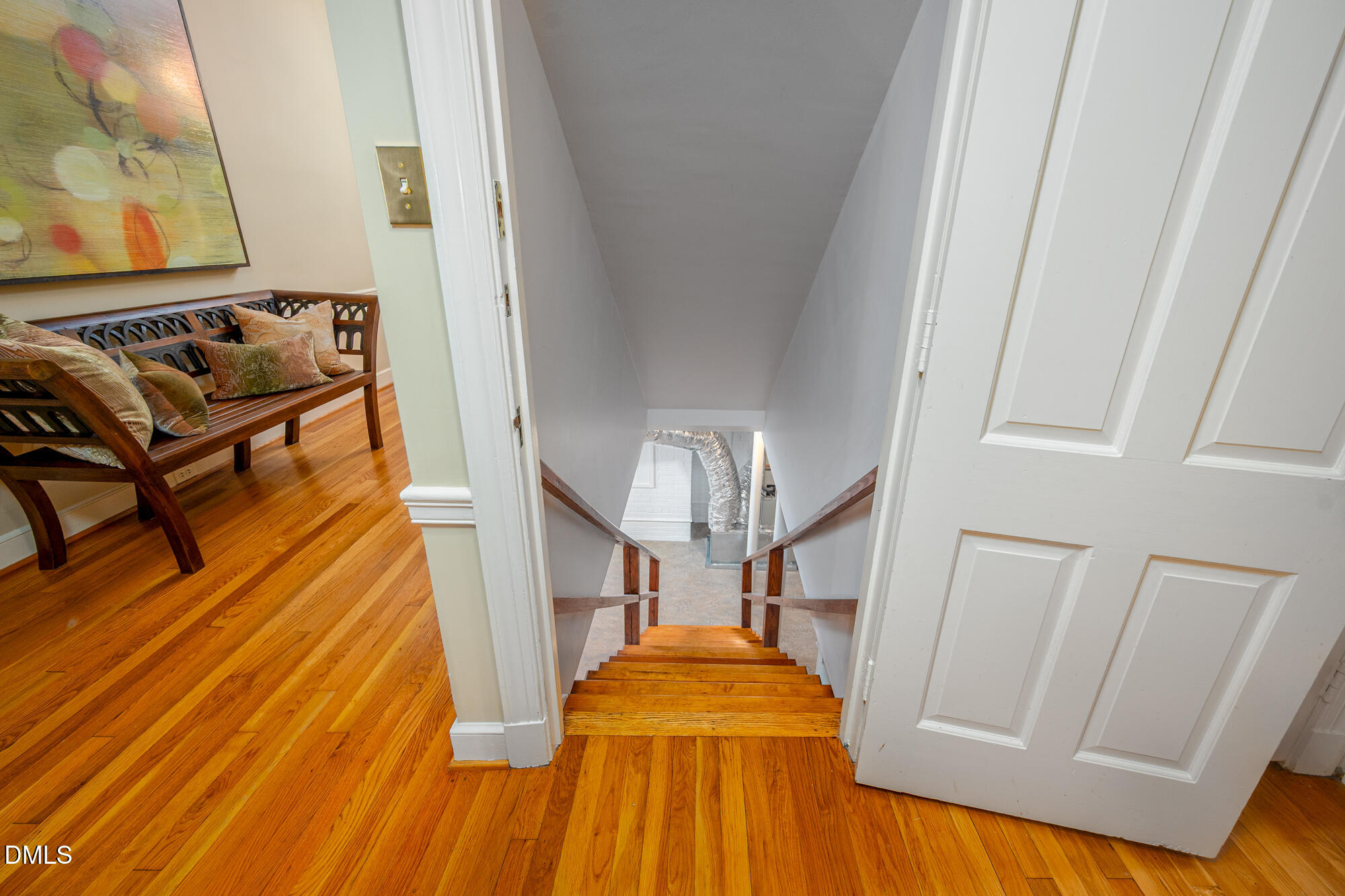 64 Beverly Drive Durham, NC 27707 - Photo 41 of 71 a view of an entryway with wooden floor