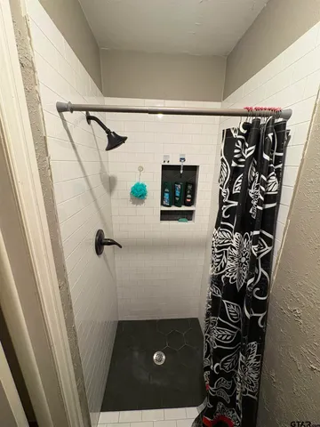 a car parked in front of a door