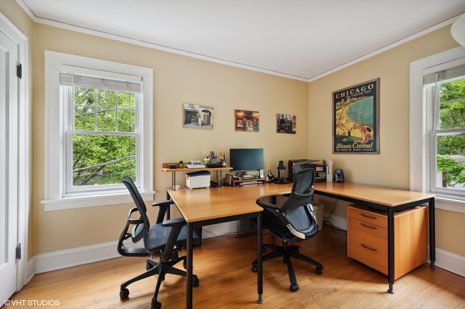 315 16th Street Wilmette, IL 60091 - Photo 20 of 31 a view of a workspace with furniture and a window