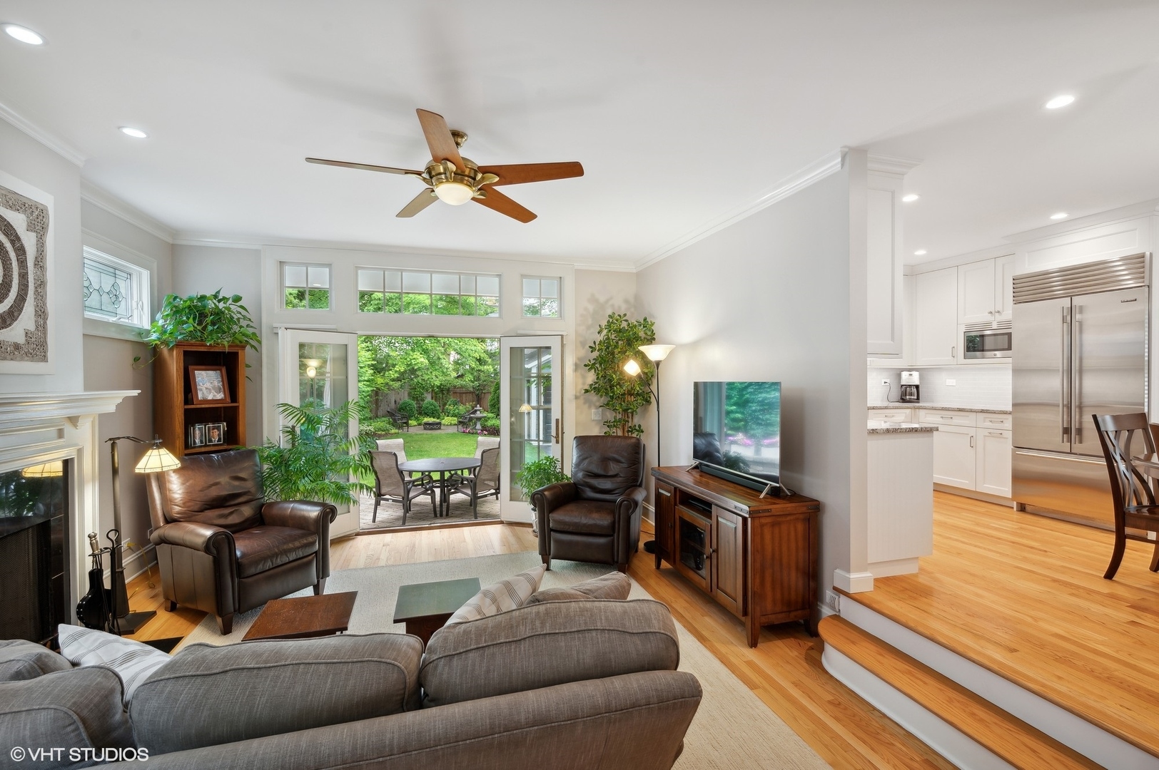 315 16th Street Wilmette, IL 60091 - Photo 3 of 31 a living room with furniture fireplace and a large window