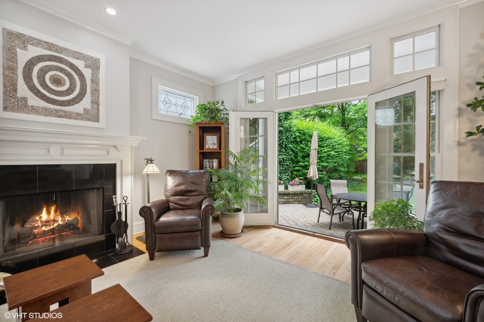 315 16th Street Wilmette, IL 60091 - Photo 8 of 31 a living room with furniture and a fireplace