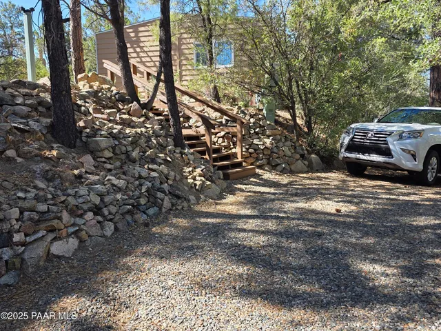 a view of street along with trees