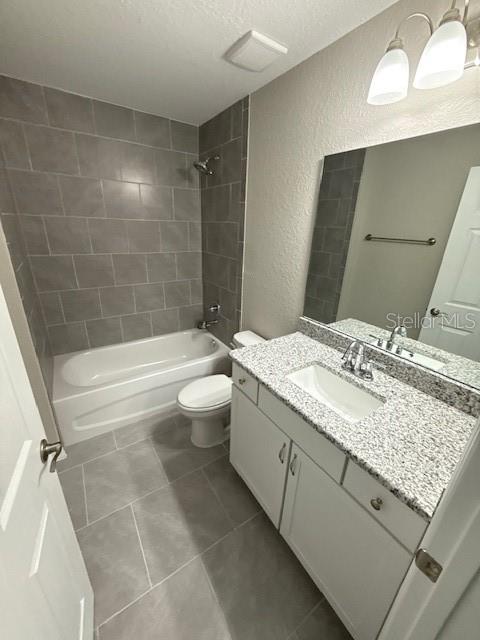 17590 Southwest 112th Place Dunnellon, FL 34432 - Photo 6 of 31 a bathroom with a granite countertop sink a toilet and bathtub