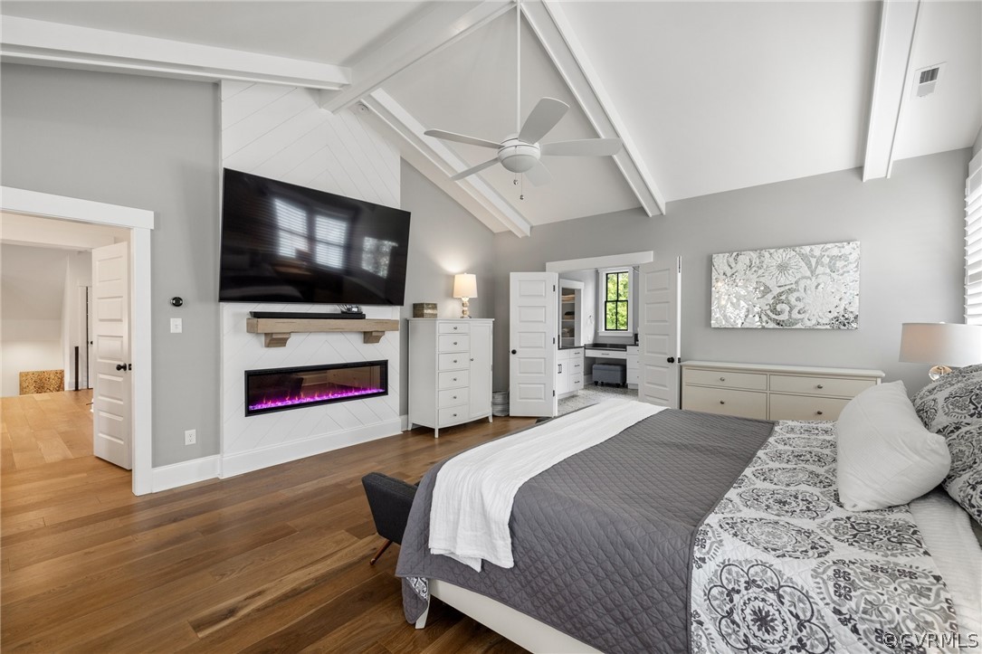 16224 Old Castle Road Midlothian, VA 23112 - Photo 33 of 50 a bedroom with a bed and a flat screen tv