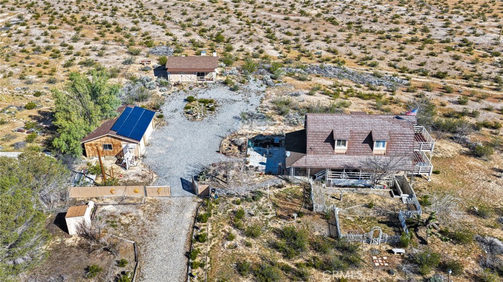 31420 Rabbit Springs Lane Lucerne Valley, CA 92356 - Photo 70 of 72 an aerial view of residential houses with outdoor space