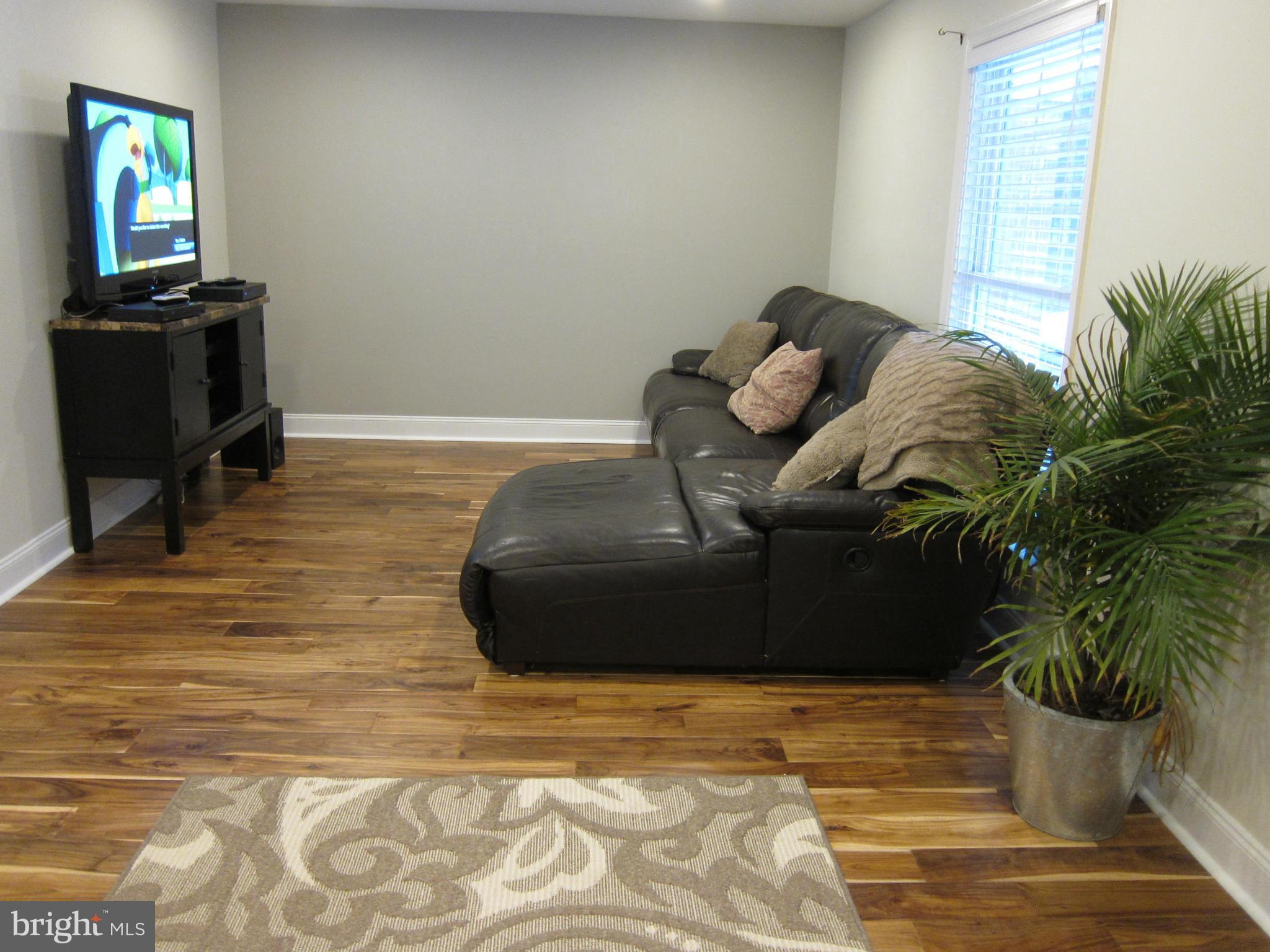 Newly installed  hardwood flooring