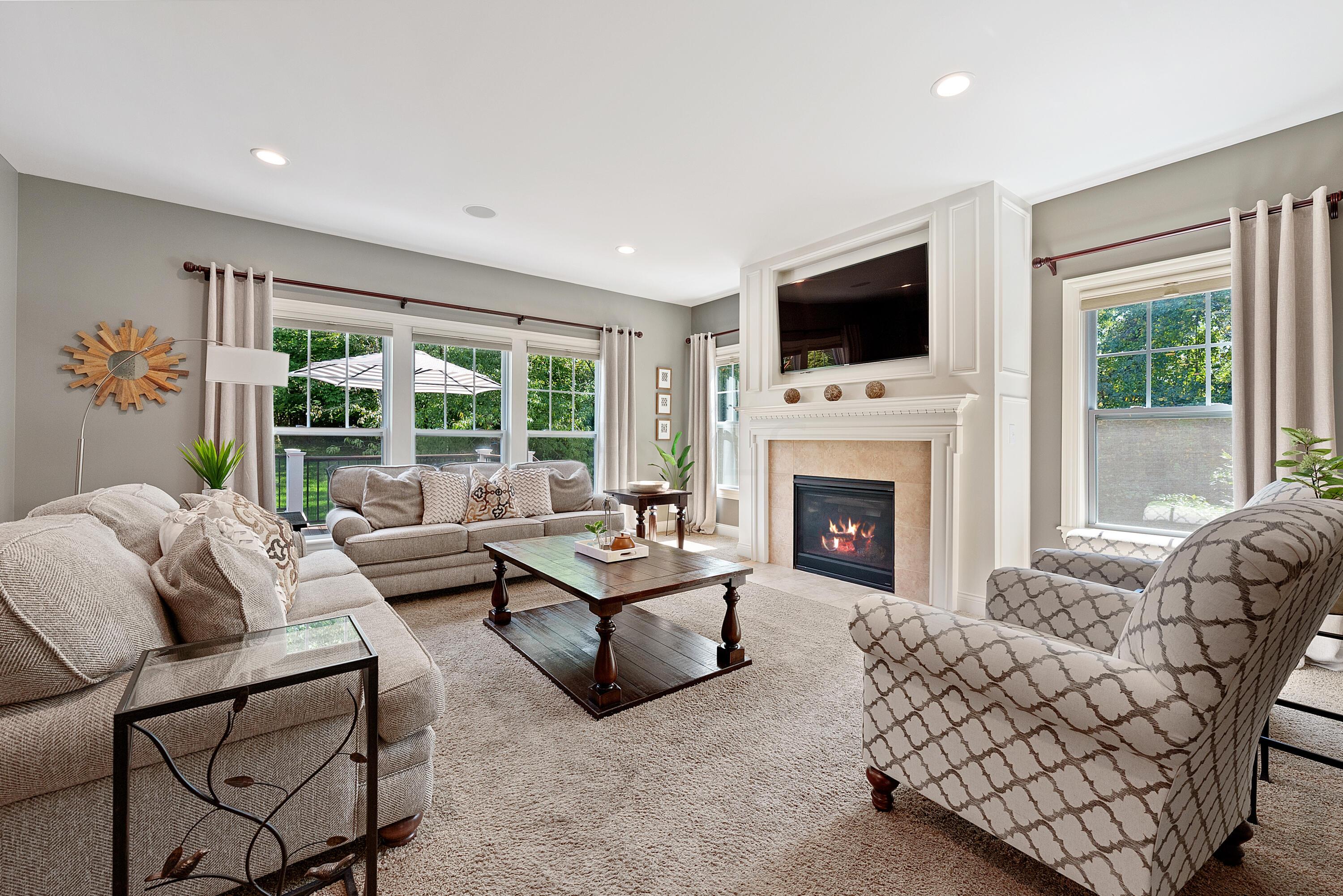 883 Elderberry Loop Delaware, OH 43015 - Photo 11 of 71 Family Room w/ Electric Fireplace