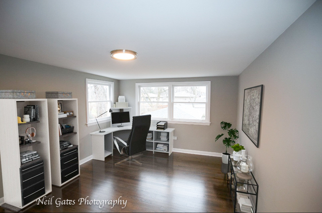 1459 West 187th Street Homewood, IL 60430 - Photo 18 of 32 a workspace with furniture window and wooden floor
