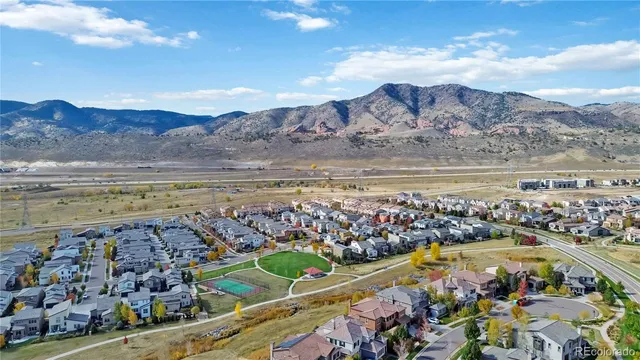 a view of a city with an ocean