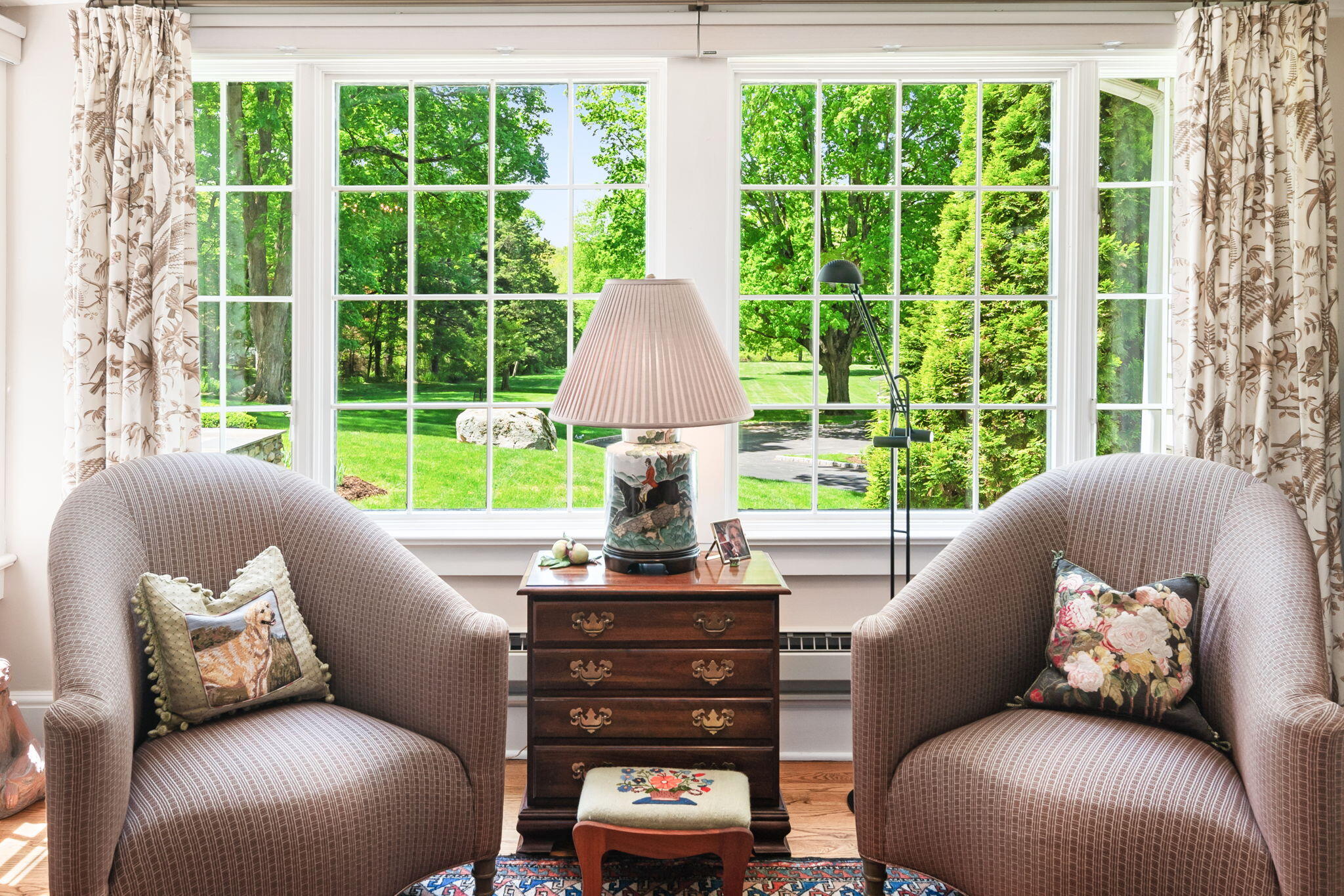 1466 Ponus Ridge Road New Canaan, CT 06840 - Photo 13 of 81 a living room with furniture and a window