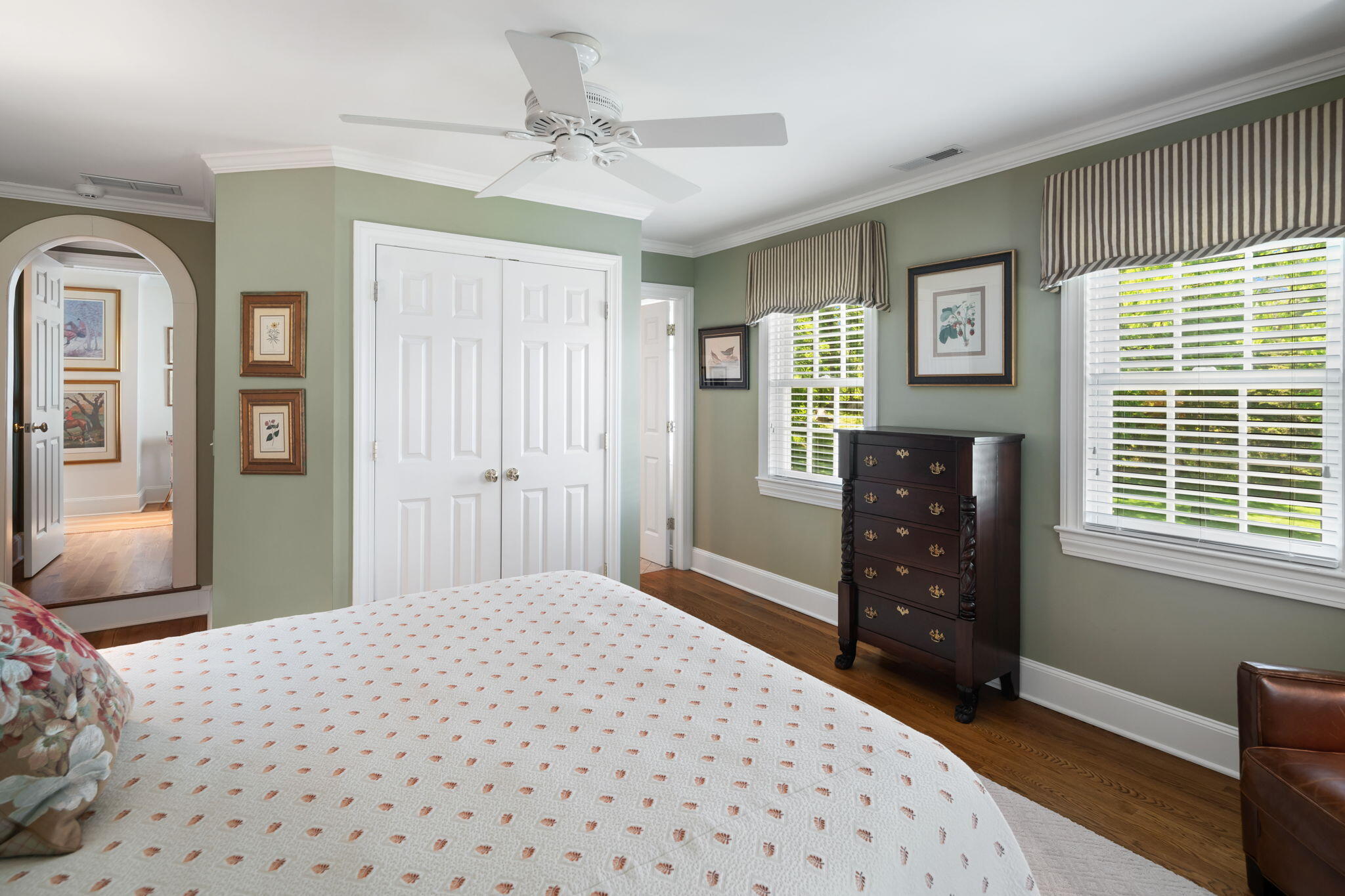 1466 Ponus Ridge Road New Canaan, CT 06840 - Photo 39 of 81 a bedroom with a bed dresser and a window