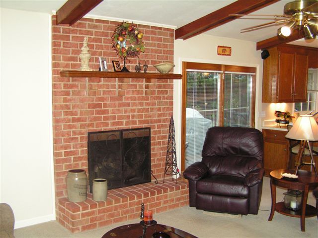 115 Stonebridge Drive Blue Ridge, VA 24064 - Photo 22 of 64 a living room with furniture a fireplace and a floor to ceiling window