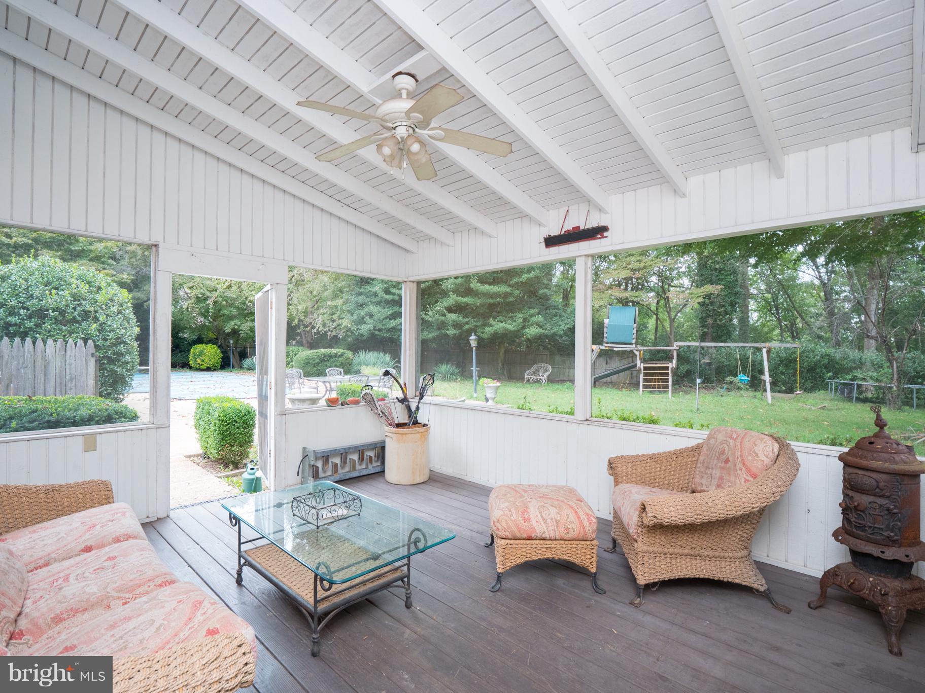 318 Kyle Road Crownsville, MD 21032 - Photo 21 of 30 Screened porch overlooking pool area